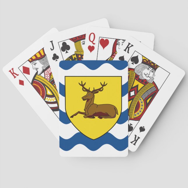 Flagge von Hertfordshire-Spielkarten Spielkarten (Rückseite)