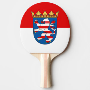 Flagge von Hesse Ping Pong Paddle Tischtennis Schläger