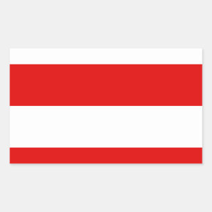 Flagge von Hessen Rechteckiger Aufkleber