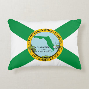 Flagge von Hollywood, Florida Dekokissen