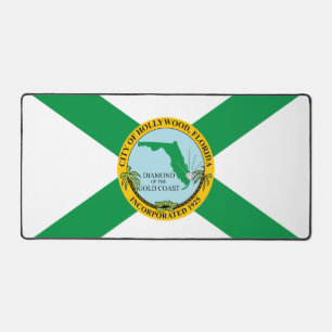 Flagge von Hollywood, Florida Schreibtischunterlage