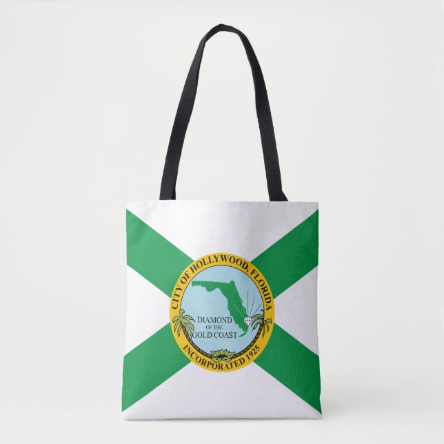 Flagge von Hollywood, Florida Tasche (Vorderseite)