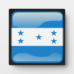 Flagge von Honduras Fotoplatte