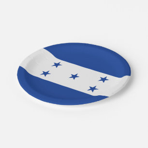 Flagge von Honduras  Pappteller