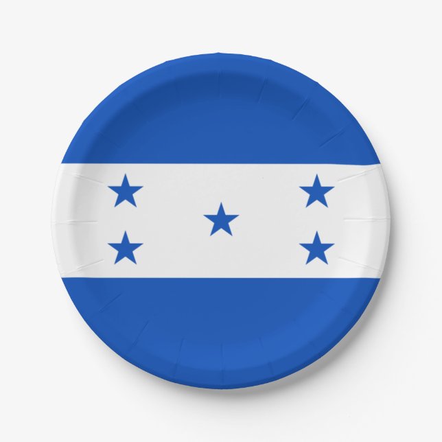 Flagge von Honduras Plate Pappteller (Vorderseite)