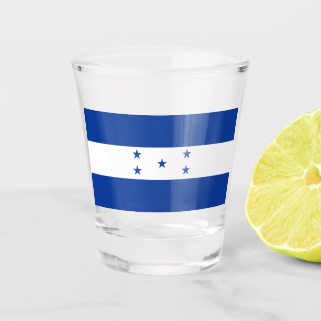 Flagge von Honduras Schnapsglas (Vorderseite)
