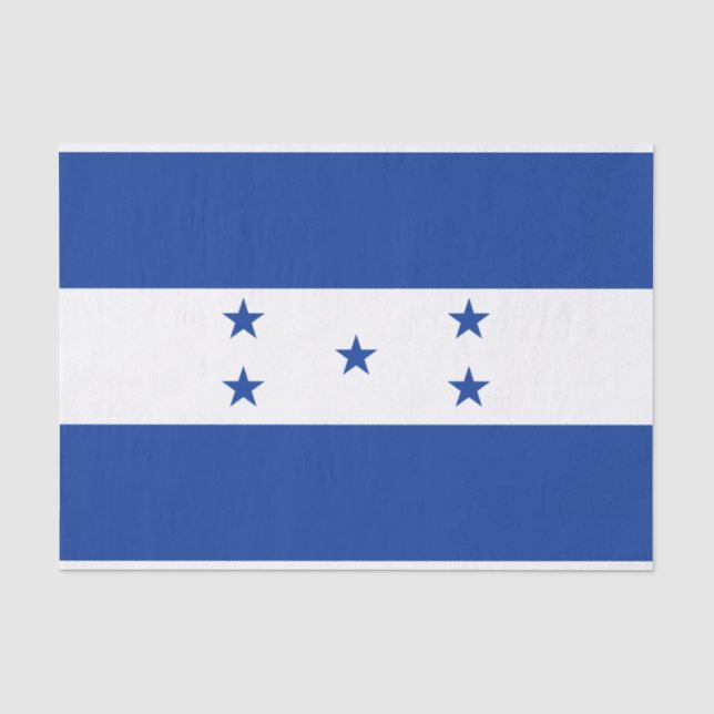 Flagge von Honduras Seidenpapier (Vorderseite)