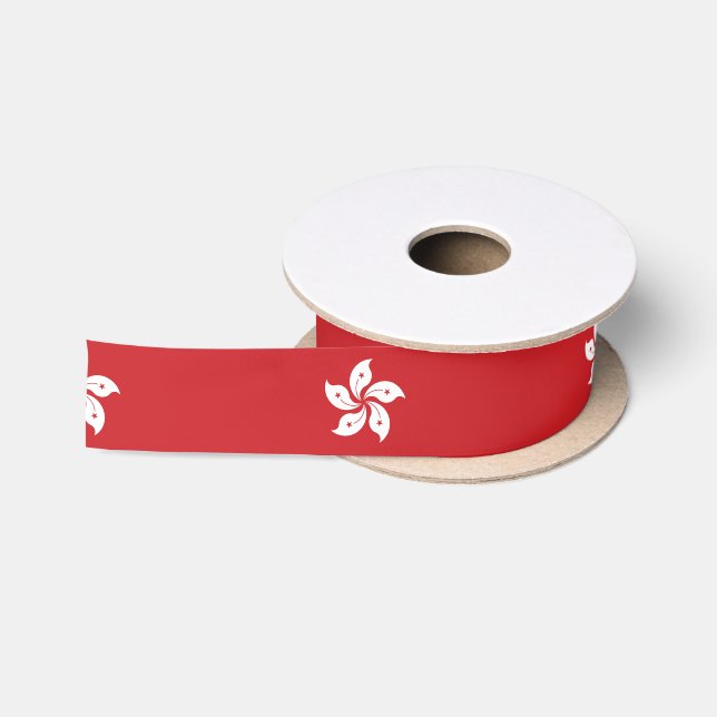 Flagge von Hong Kong Satinband (Spule)