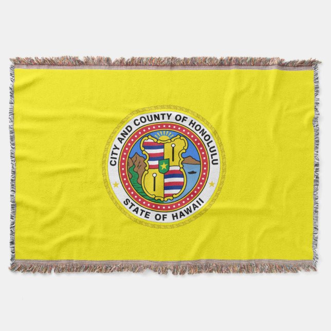Flagge von Honolulu Decke (Vorderseite)
