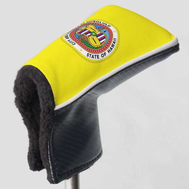 Flagge von Honolulu Golf Headcover (3/4 Vorderseite)