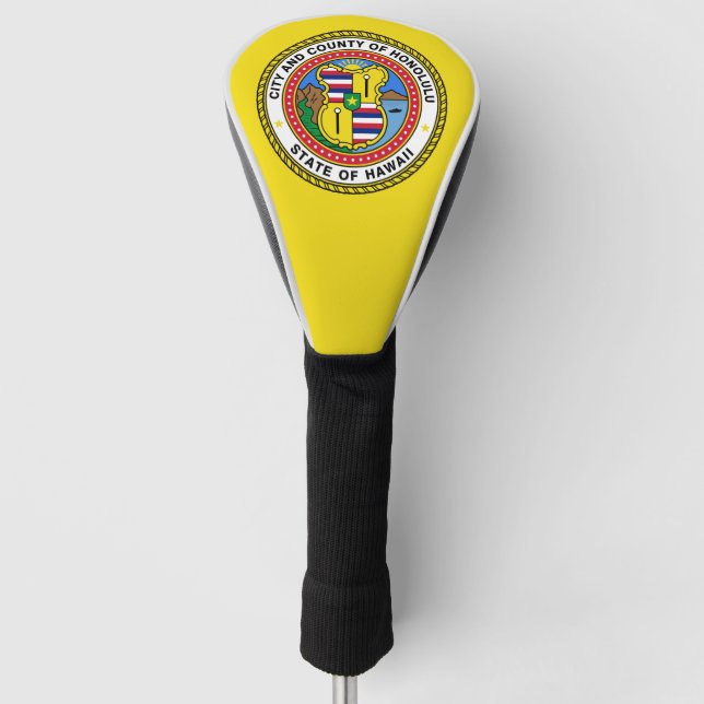Flagge von Honolulu, Hawai’i Golf Headcover (Vorderseite)
