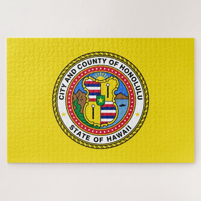 Flagge von Honolulu (Hawaii) (Horizontal)