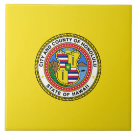 Flagge von Honolulu (Hawaii) Fliese