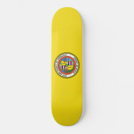 Flagge von Honolulu (Hawaii) Skateboard