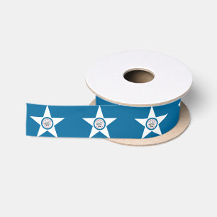 Flagge von Houston, Texas Satin Ribbon Satinband