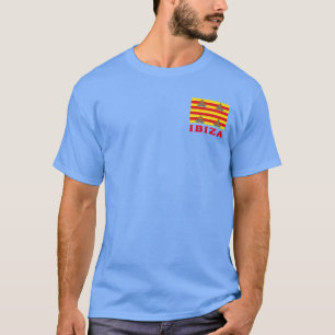 Flagge von Ibiza, SPANIEN T-Shirt