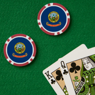 Flagge von Idaho Pokerchips