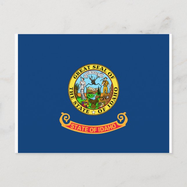 Flagge von Idaho Postkarte (Vorderseite)