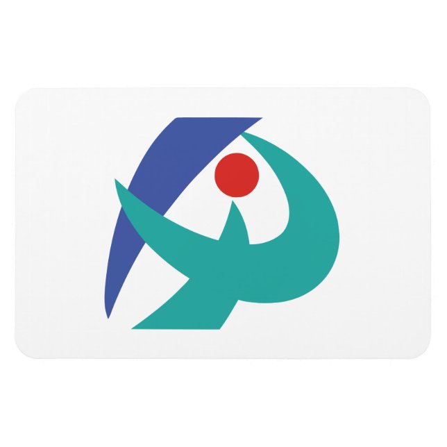 Flagge von Iga, Mie, Japan Magnet (Horizontal)