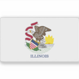 Flagge von Illinois Aufkleber