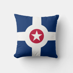 Flagge von Indianapolis, Indiana-Keuchkissen Kissen