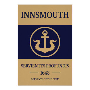 Flagge von Innsmouth - Servientes Profundis Est. 1 Poster