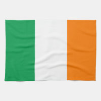 Flagge von Irland-Amerikaner MoJo Geschirrtuch 16"