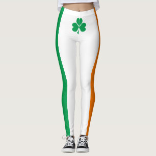 Flagge von Irland-Kleeblatt Leggings