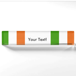 Flagge von Irland Namensplakette