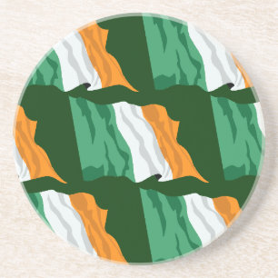 Flagge von Irland Sandstein Untersetzer