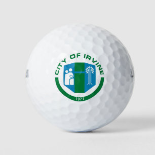 Flagge von Irvine (Kalifornien) Golfball