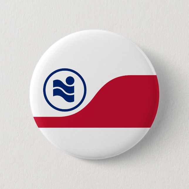 Flagge von Irving, Texas Button (Vorderseite)