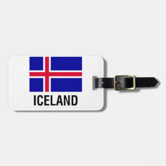 FLAGGE von ISLAND Gepäckanhänger
