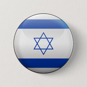 Flagge von Israel Button