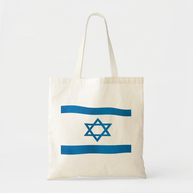 Flagge von Israel-Davidsstern Tragetasche (Vorne)