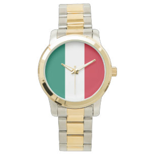 Flagge von Italien Italien italienisches IL Armbanduhr