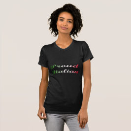 Flagge von Italien. Stolzer Italiener T-Shirt