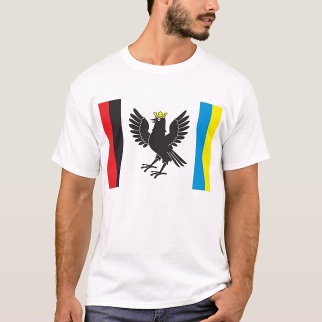 Flagge von Ivano-Frankivsk Oblast, Ukraine T-Shirt (Vorderseite)