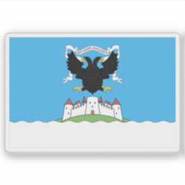Flagge von Jaanilinn (Ivangorod), Estland Aufkleber