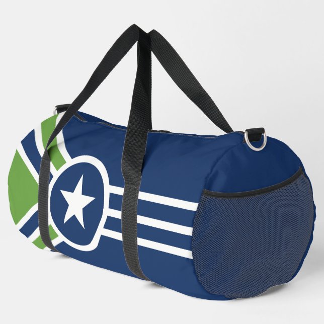 Flagge von Jackson, Tennessee Duffle Bag (Rechte Ecke)