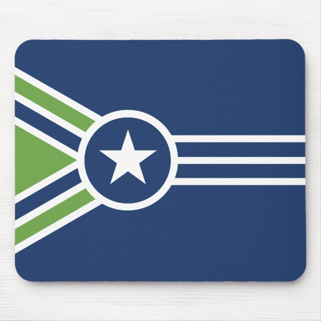 Flagge von Jackson, Tennessee Mousepad (Vorne)