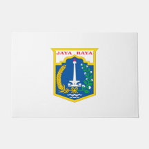 Flagge von Jakarta (Stadt der indonesischen Haupts