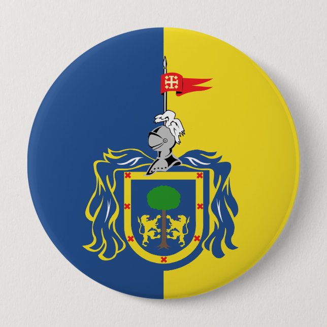 Flagge von Jalisco Button (Vorderseite)