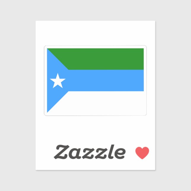 Flagge von Jubaland, Somalia Aufkleber (Blatt)
