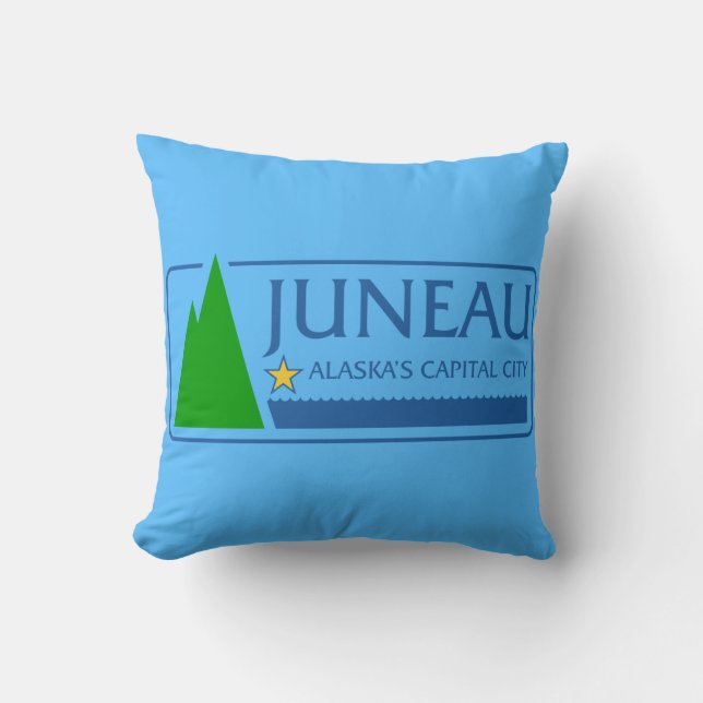 Flagge von Juneau, Alaska-Keuschkissen Kissen (Vorderseite)