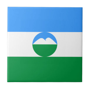 Flagge von Kabardino-Balkarien Fliese