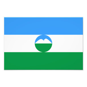 Flagge von Kabardino-Balkarien Fotodruck
