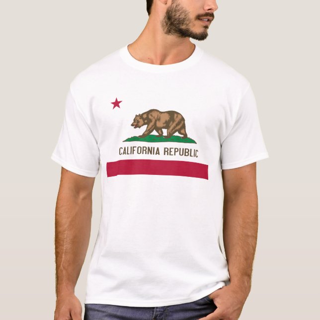Flagge von Kalifornien-T - Shirt (Vorderseite)