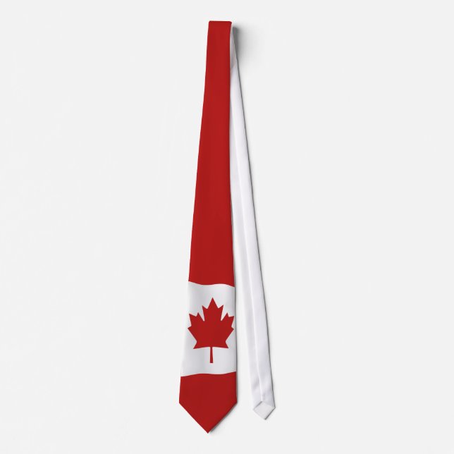 Flagge von Kanada l'Unifolié Krawatte (Vorderseite)