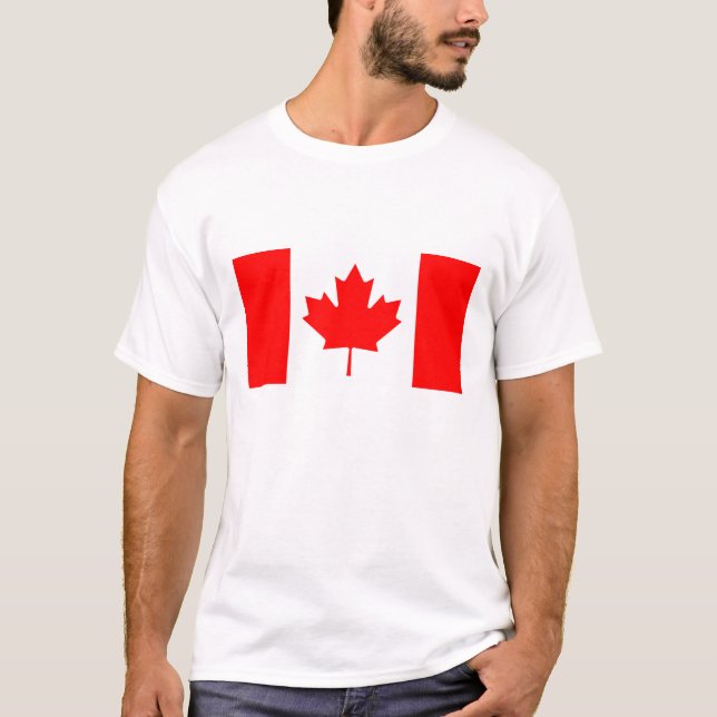 Flagge von Kanada T-Shirt (Vorderseite)